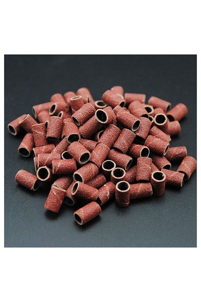 SİNKA 100 Pieces Nail Art Nail Milling Compatible Sandpaper Pedicure Manicure Rasp Tip Nail Polish Remover Sandpaper