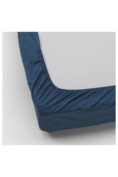 IKEA Double Elastic Bed Sheet Dark Blue Color MeridianDukkan 160x200 Cm Cotton-Liyosel