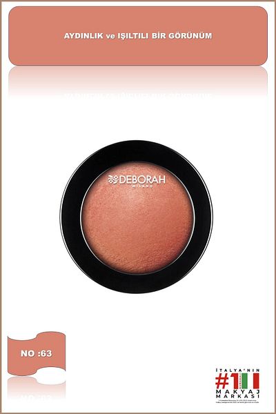 Deborah Milano Hi Tech No: 63 Apricot Peach Tone Blush