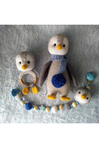 msl masal hobi evi Amigurumi Penguen Yenidogan Set