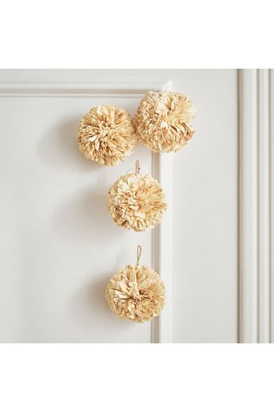 Home Box Miley Handcrafted Maizy Leaves Ball - 8.5x8.5x33 cm