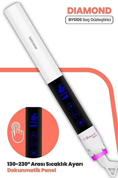 GOLDMASTER Diamond Digital Touch Screen Ceramic Keratin Plate Hair Straightener And Styler