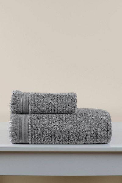 İrya Bliss Premium 100% Cotton 2-Piece Towel Set - Sand 50x90 / 70x140