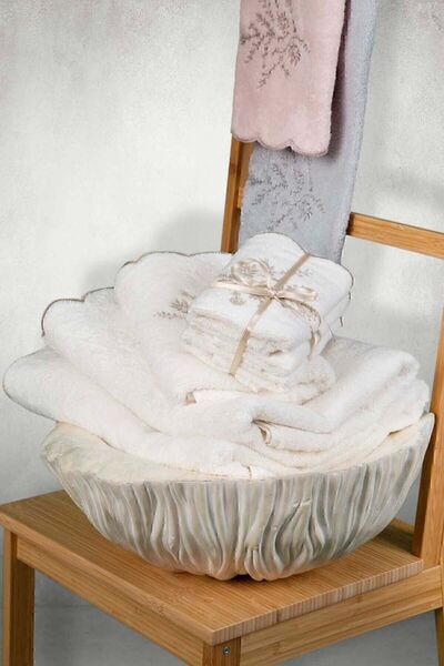 İrya Fenix 100% Cotton Bath Towel Ecru 90x150