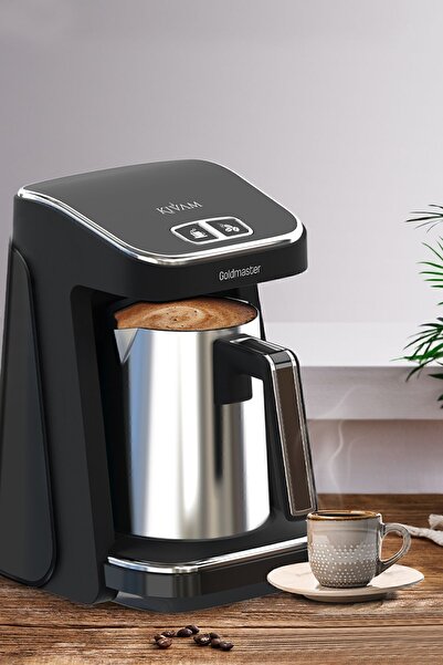 GOLDMASTER Avantajlı Ikili Set 7 Litre Inox Xxl Airfryer Sıcak Hava Fritözü Çelik Cezveli Türk Kahve Makinesi