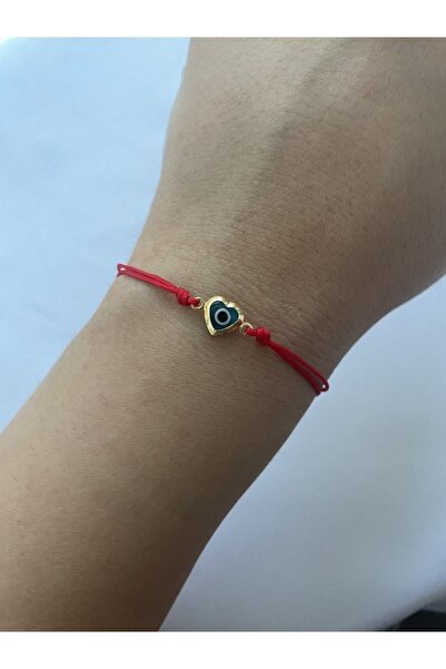 Hazeran accessories Nazar Boncuklu Kırmızı İp Bileklik