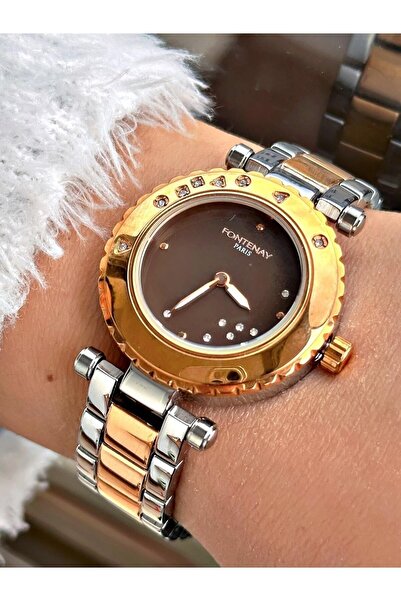 Fontenay Sports Women's Wristwatch - Rose and Metal Color, Fn-4017.2Vkv