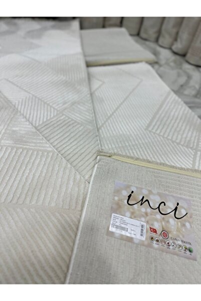 İnci Yatak Odası 3'lü Halı Krem / Argın Halı