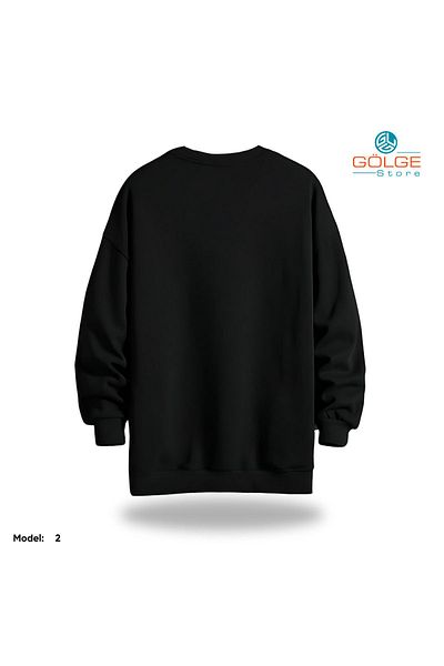 Gölge Store Motorcycles Chest Printed Slimfit Crew Neck 2 Thread Unisex Sweatshirt