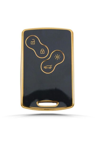 NADİR Renault Megane II Clio IV Card Negru Carcasă pentru telecomandă pentru chei auto