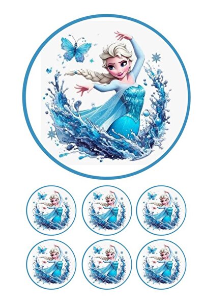 hediyehobihersey Frozen Resimli Pasta, Şekerli Kağıt Baskı Pasta ve Kurabiye ...