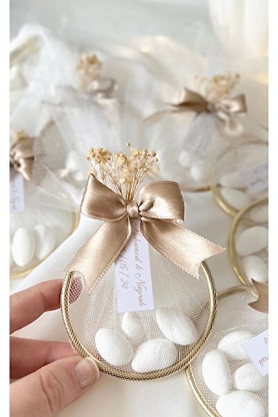 Mapel 20 Adet Süslemeli Halka Şekerleme, Nikah Şekeri, Doğum, Sünnet, Düğün Nişan Söz, Kına, Hediyelik