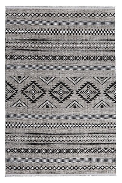 Cool Halı Etnik 2404 Gri Siyah Hav Vermez Yumuşak Doku Iskandinav Tarz Bohem ...
