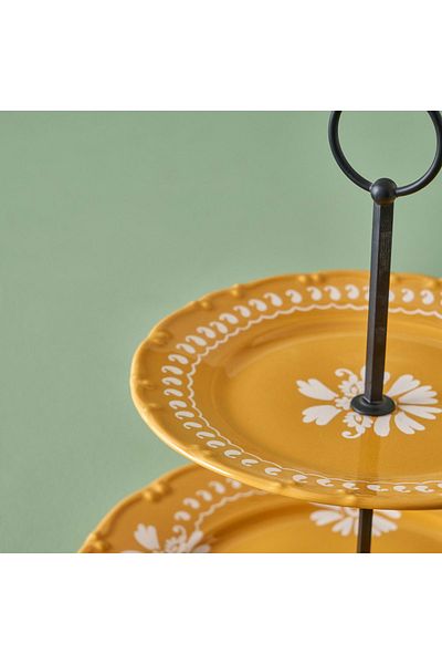 Bella Maison 2 Layer Indian Porcelain Pastel Mustard - Cookie