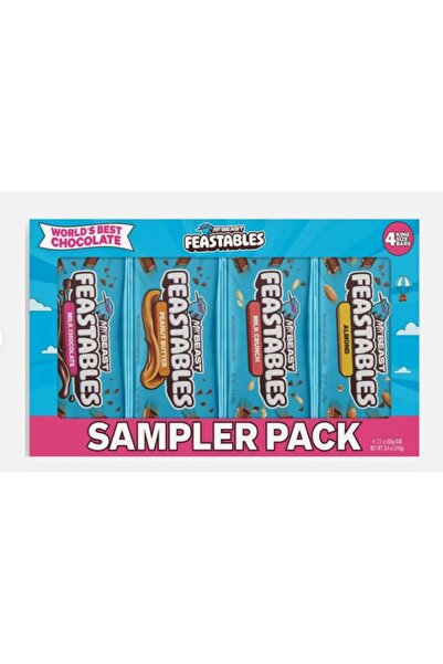 Feastables Mr Beast Feastables Sampler Pack 4 Kıng Size Bars 60 GR x 4 Adet Ç...