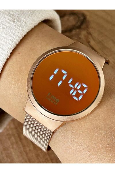 Timewatch Unisex Rose and Colorful Steel Mesh Cord Time Watch - Tw.143.2Rr