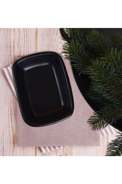 Keramika 2 Piece Kayak Rectangular 13 Cm Matte Black