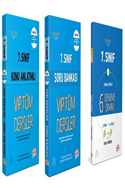 Editör Yayınevi 7. Sınıf Tüm Dersler Mavi Konu Anlatımlı, Soru Bankası Ve 6 F...