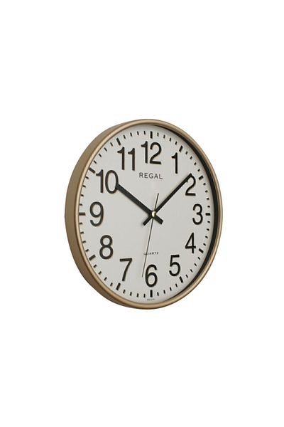GULHANILE Regal 0252 GI Στρογγυλό 26 εκ. Επιχρυσωμένο Κρεμαστό. Ρολόι τοίχου