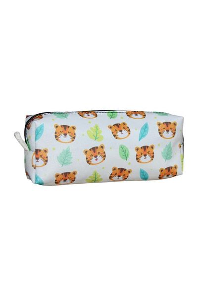 Nostaljik Lezzetler Sweet Tiger Patterned Pen Holder - School and Makeup Bag