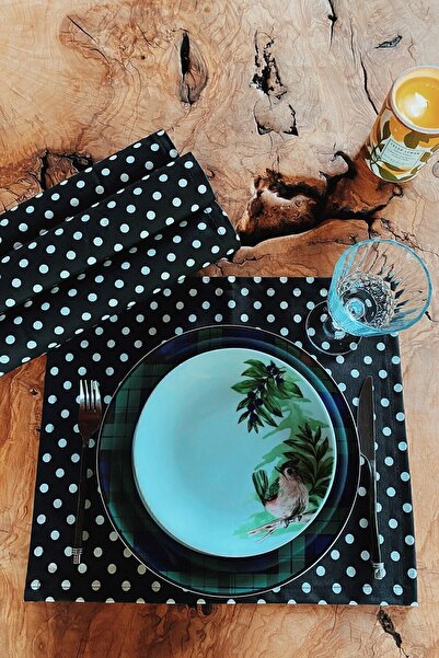 Arma House 4-комплект чорний у крапочку Duck Linen American сервіс