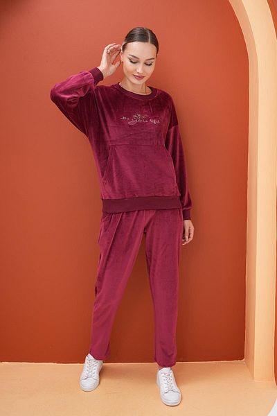 WestBound Σετ Γυναικεία Φόρμα Soft Velvet Printed - MÜRDÜM