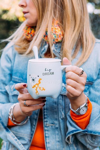 Arma House Dream Bear Ceramic Mug with Spoon