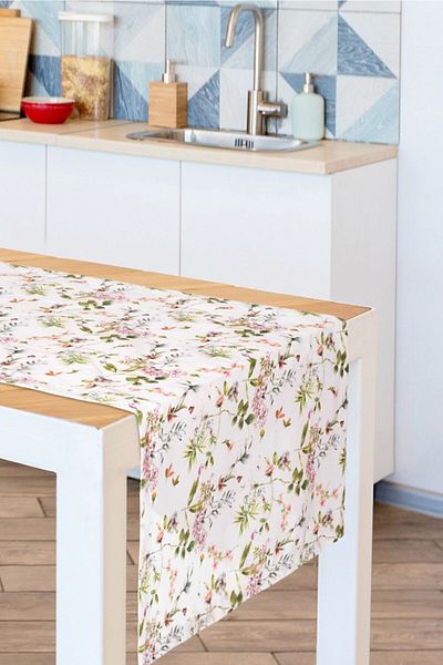 GULHANILE Λουλούδια Satin Runner