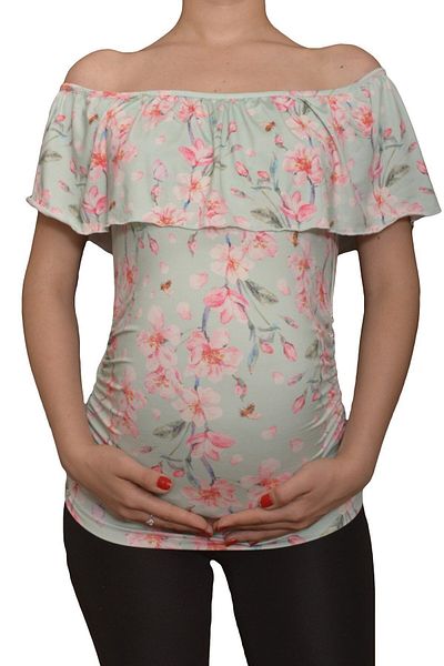 Luvmabelly Maternity 2514 Boat Neck Μπλούζα εγκυμοσύνης