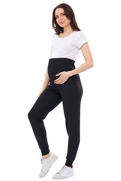 Luvmabelly MYRA8095 Pantaloni de jogger de maternitate cu talie reglabilă