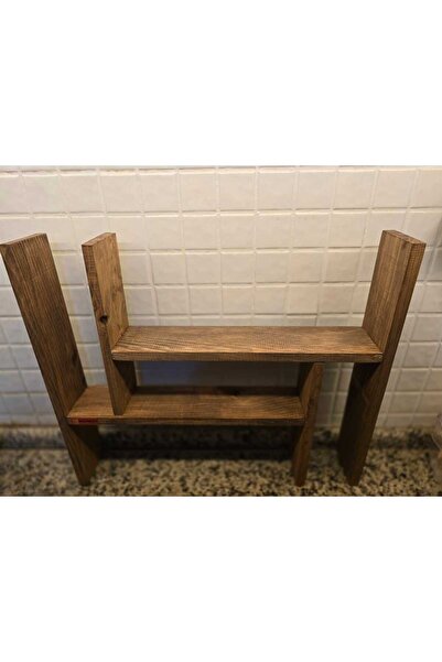 NLS Concept Handmade Ahşap Mutfak Tezgah Düzenleyici Organizer Ceviz Renk