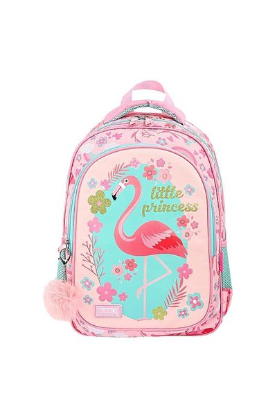 MUGGLE Σχολικό σακίδιο πλάτης με μοτίβο Flamingo 2 θέσεων - MU-9084