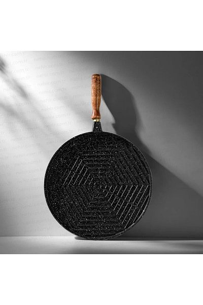 Nehir Double Sided 36 cm Aluminum Cast Pan - for Grill and Pancake