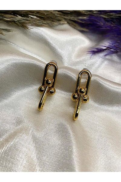 Eylülün Takısı Gold Color Tiffany Earrings