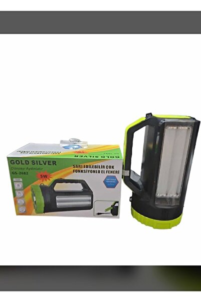 gold honey Gold Silver Gs-2682 5w Çoj Fonksiyonlu Projektor El Feneri
