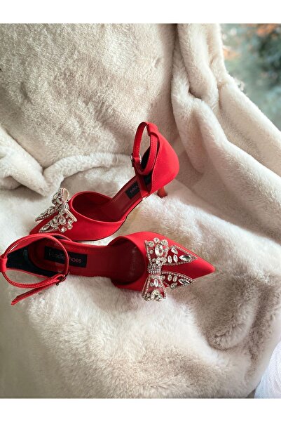 İLADİESHOES Kısa Topuklu Abiye Ayakkabı