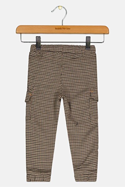 Andy & Evan Toddler Boy Drawstring Cargo Pants, Beige Combo