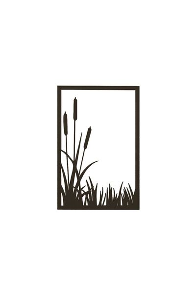 Yurudesign Lazer Cnc Kesim Metal Duvar Tablo Sazlık 30*45 La8-b