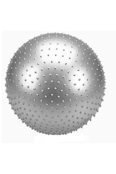 Zepca Acupuncture and Massage Featured Barbed 65 cm Gray Pilates Ball with Wi...