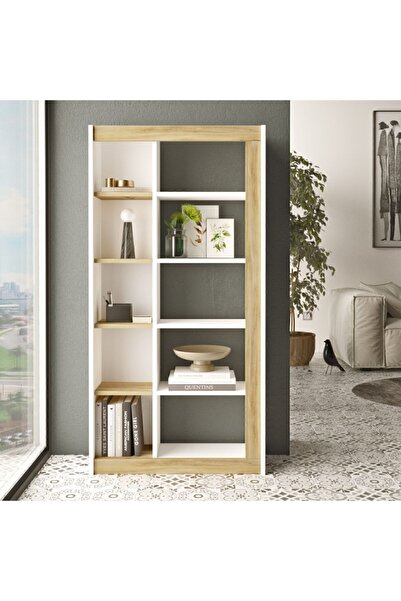 Yurudesign Luvio Kitaplık 149cm Keçe-beyaz Lv23-wk