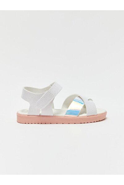 LC Waikiki LCW STEPS Velcro Cross Strap Baby Girl Sandals