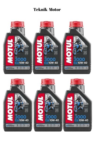 Motul 3000 10w40 4t Mineral Motosiklet Motor Yağı 12 Adet