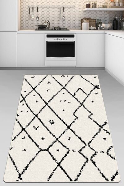 Chilai Home Dalmata Mutfak Halısı Makinede Yıkanabilir Kaymaz Tabanlı Mutfak ...