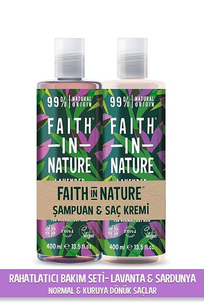 Faith In Nature 99% Natural Relaxing Shampoo and Conditioner - Lavender and Geranium