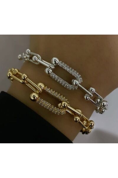 şira sirius سوار نسائي عصري من ماركة تيف كو، مرصع بحجر الزركون والذهب