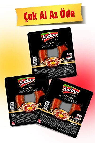 SULTAN ET Sultan Fermente Sucuk 300 gr 3 Adet