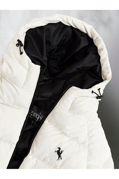 GAREN Ecru Unisex Printed Jacket Coat