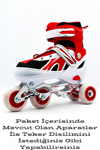 İMVULA Skates Adjustable Light-Up Wheel Practice Model Single Row and Double Row