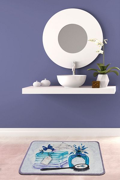Chilai Home Χαλάκι μπάνιου Λεβάντα 40x60 εκ. Djth