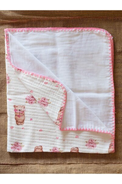 the ruby baby & kids بطانية موسلين مزدوجة الطبقات مقاس 75 × 85 سم خفيفة الوزن...